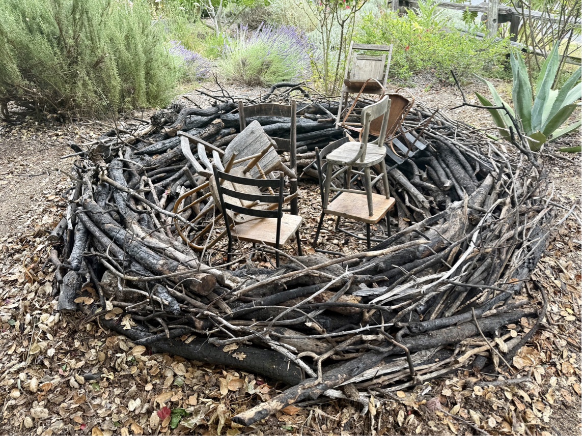 installation view in garden